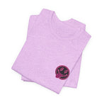 Motherhood Graphic Tee — 'Motherhood' Pink Checkerboard Logo T‑Shirt