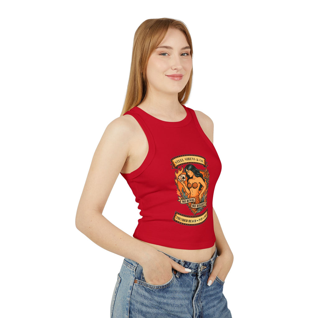 Steal Sirens Graphic Crop Tank, Vintage Style Summer Top, Casual Beachwear, Festival Clothing, No Regret Tank, Gift for Her