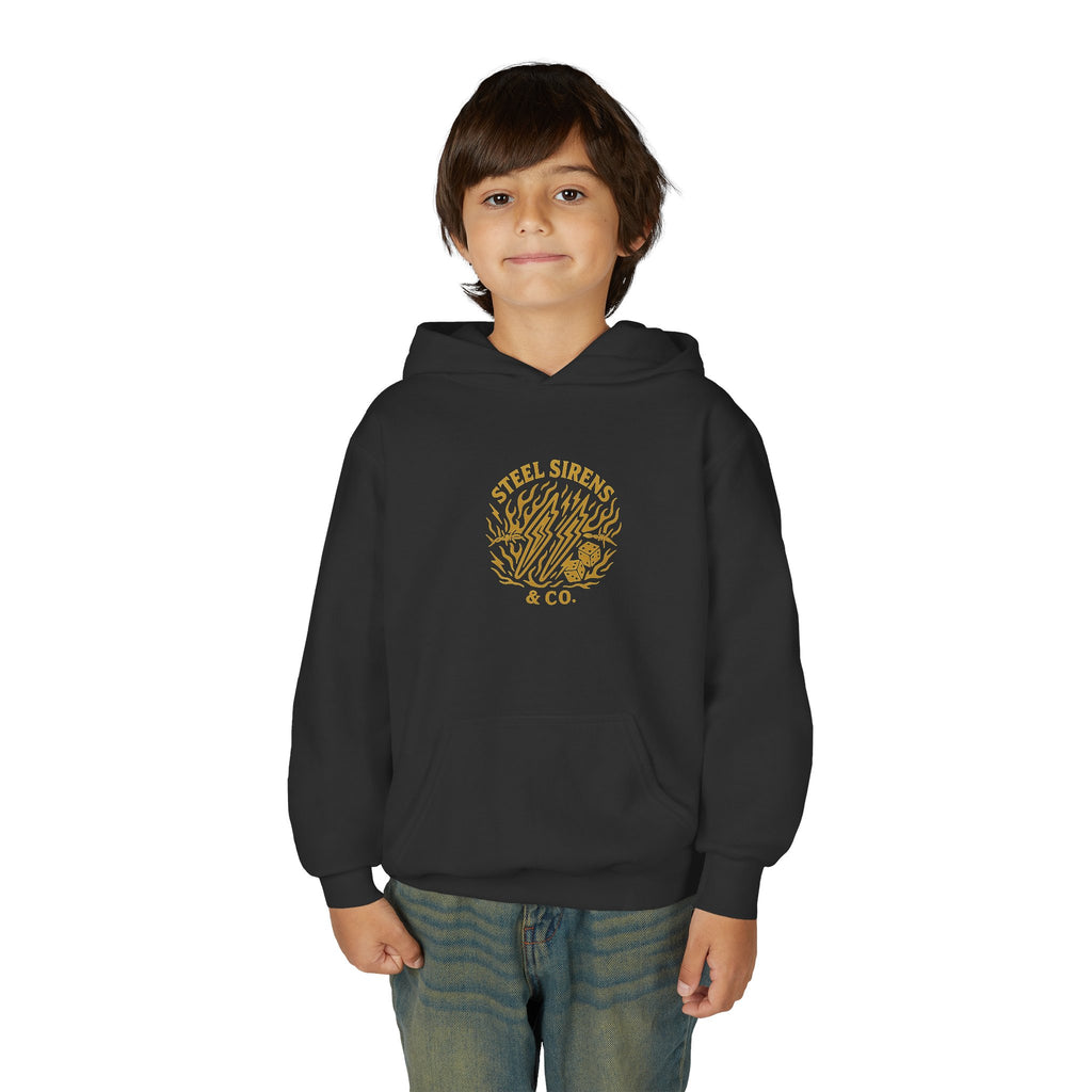 No Traction Just Action Youth Hoodie