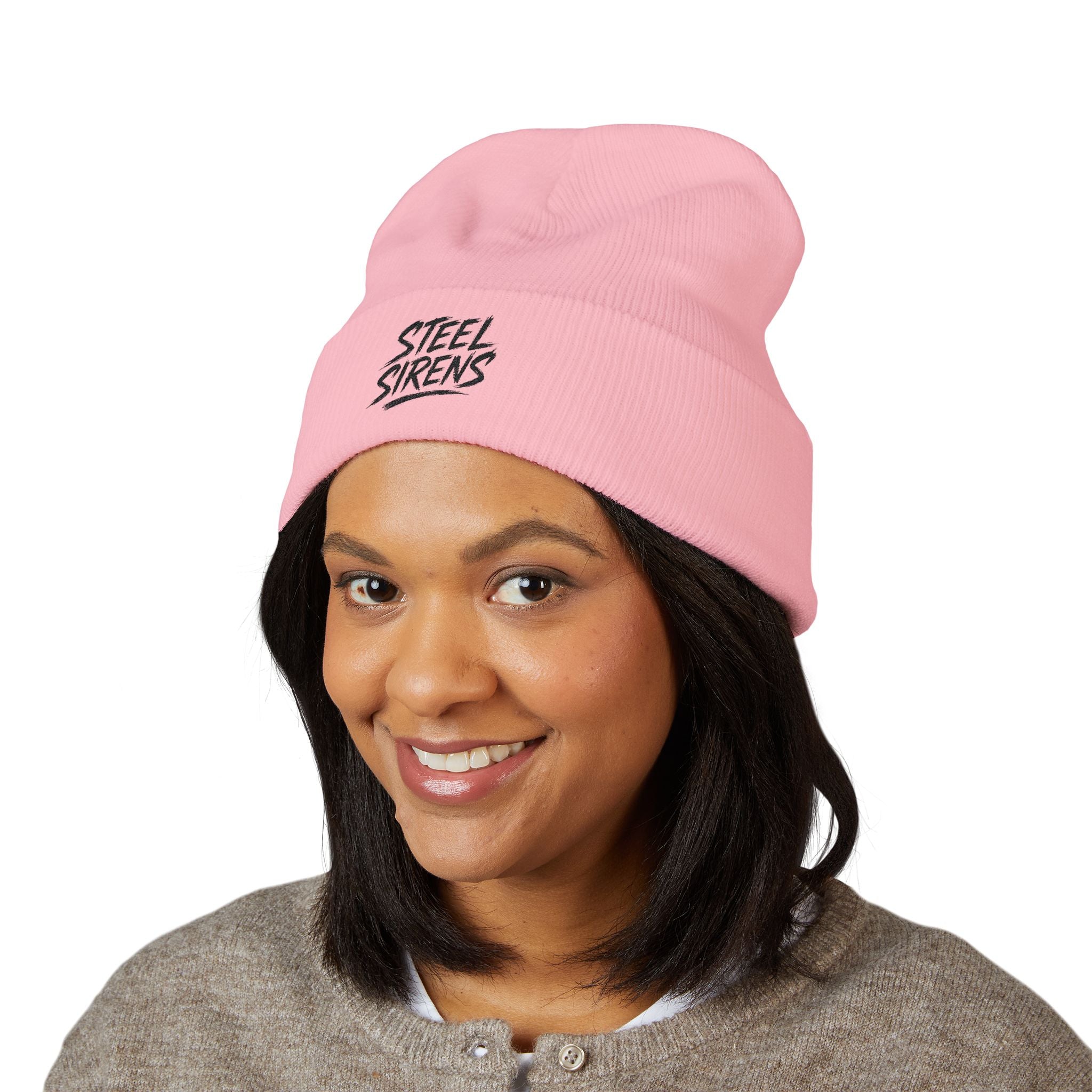 Steel Sirens Embroidered Cuffed Beanie