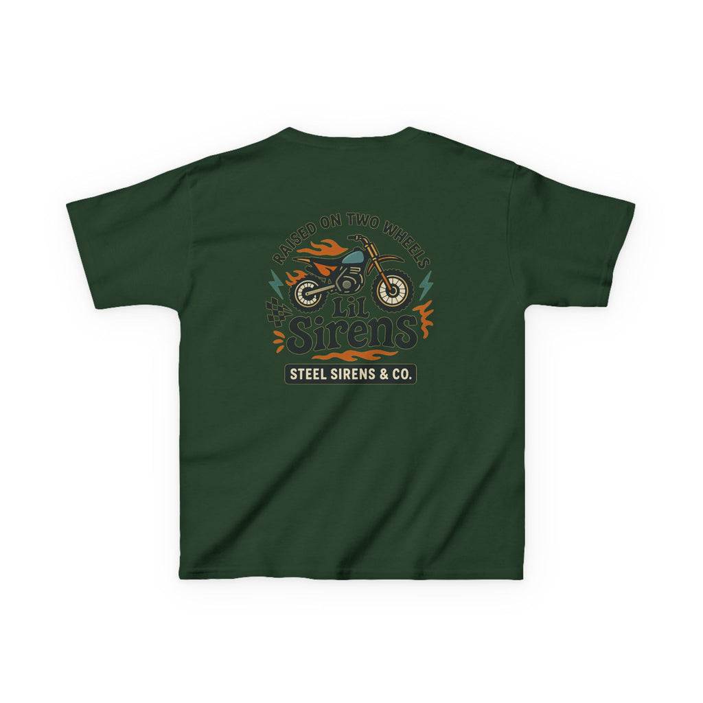 Raised on Two Wheels Youth Tee