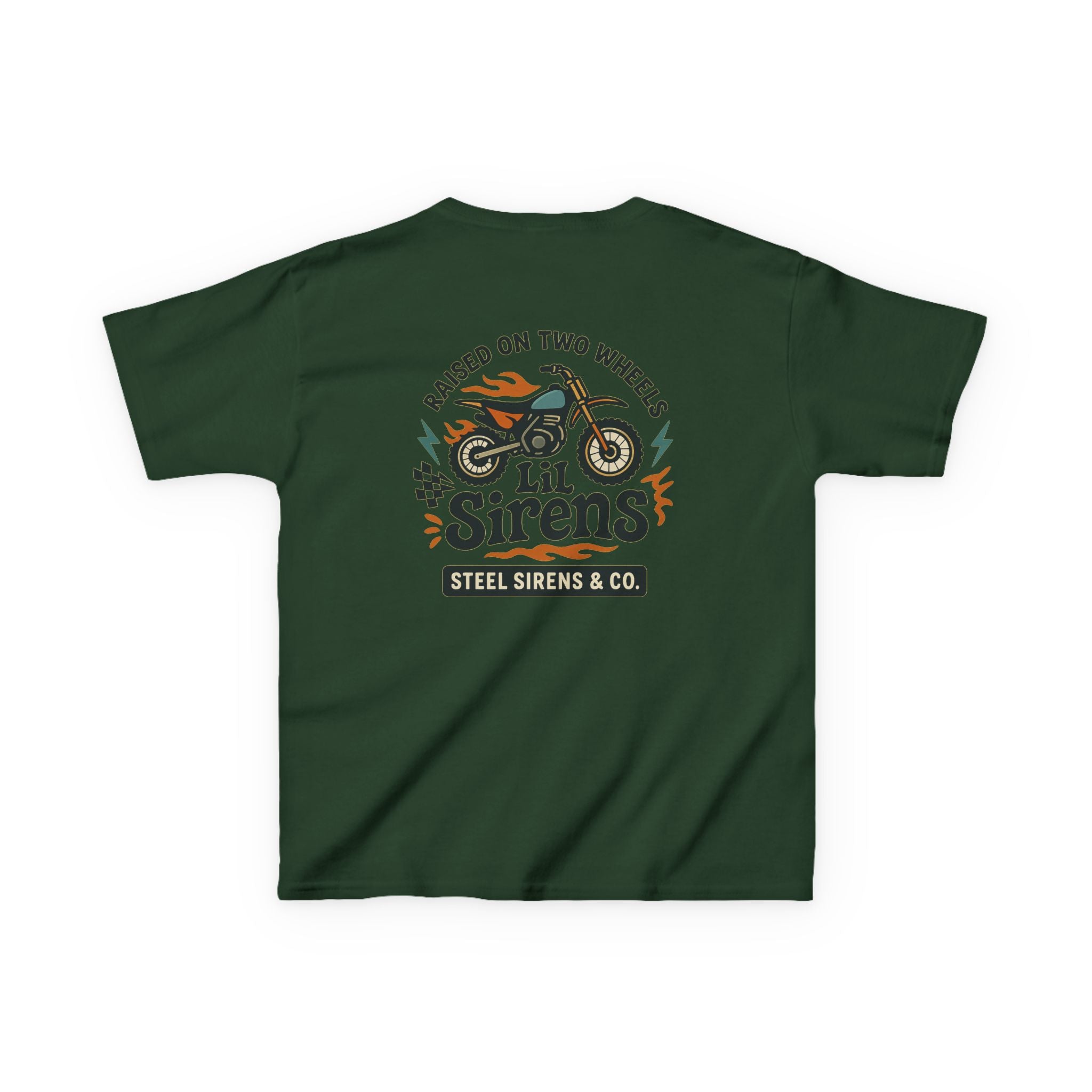 Raised on Two Wheels Youth Tee