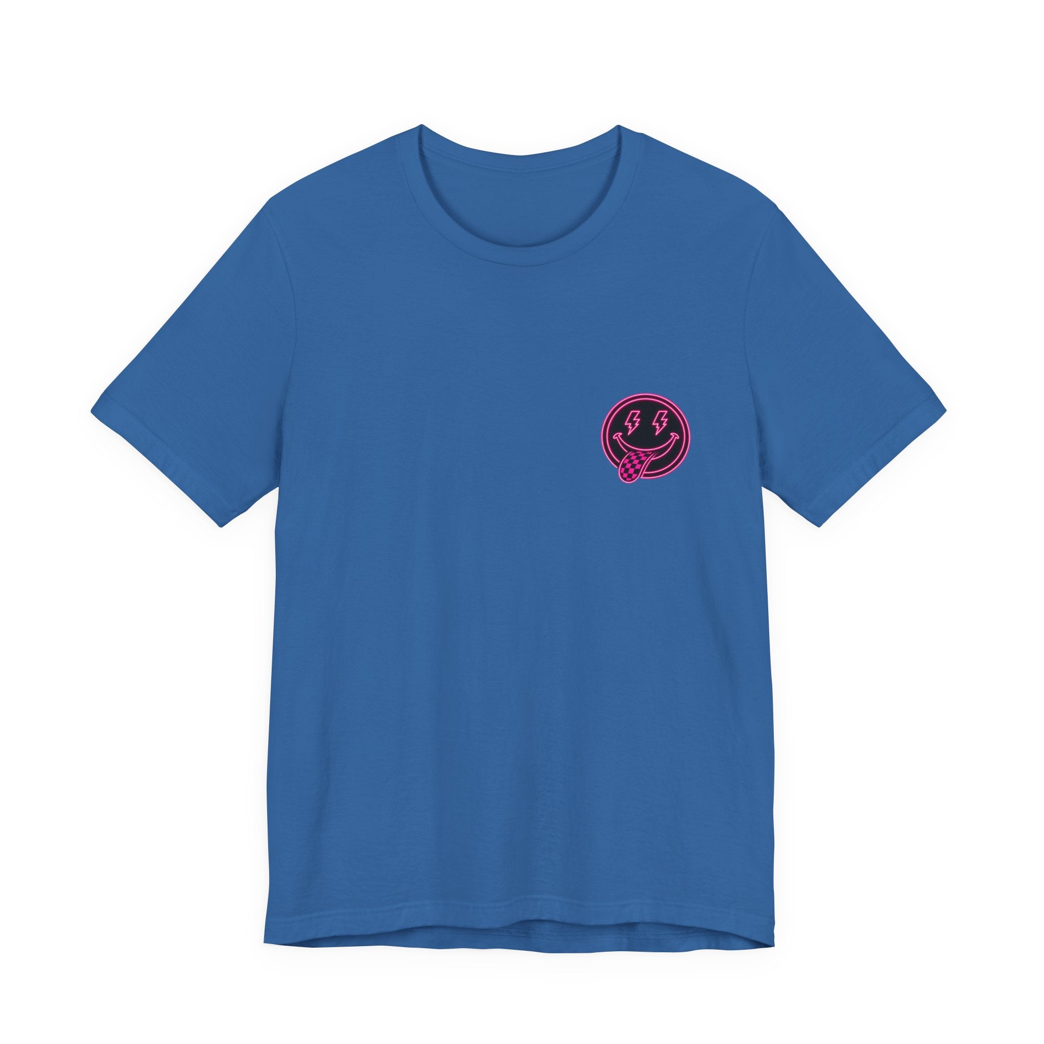 Motherhood Graphic Tee — 'Motherhood' Pink Checkerboard Logo T‑Shirt