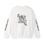 Crewneck Sweatshirt — "Steel Sirens & Co." Built to Rise Graphic