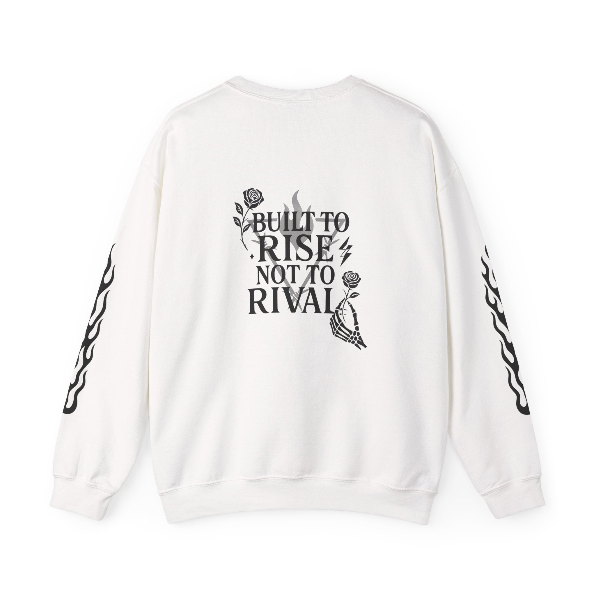 Crewneck Sweatshirt — "Steel Sirens & Co." Built to Rise Graphic