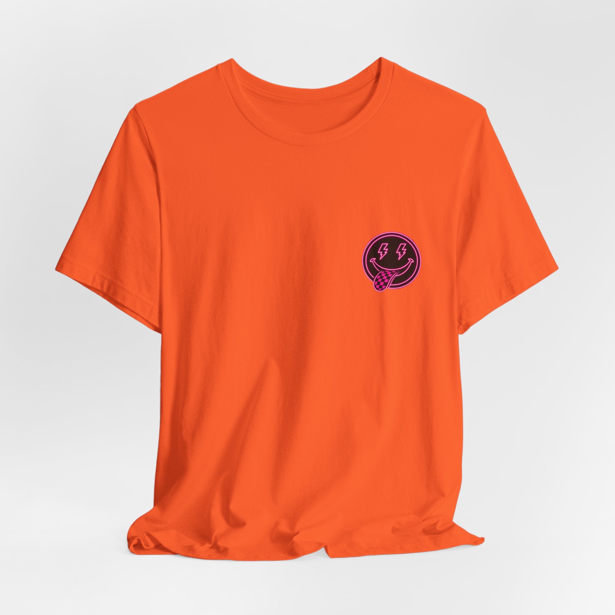 Motherhood Graphic Tee — 'Motherhood' Pink Checkerboard Logo T‑Shirt