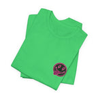 Motherhood Graphic Tee — 'Motherhood' Pink Checkerboard Logo T‑Shirt