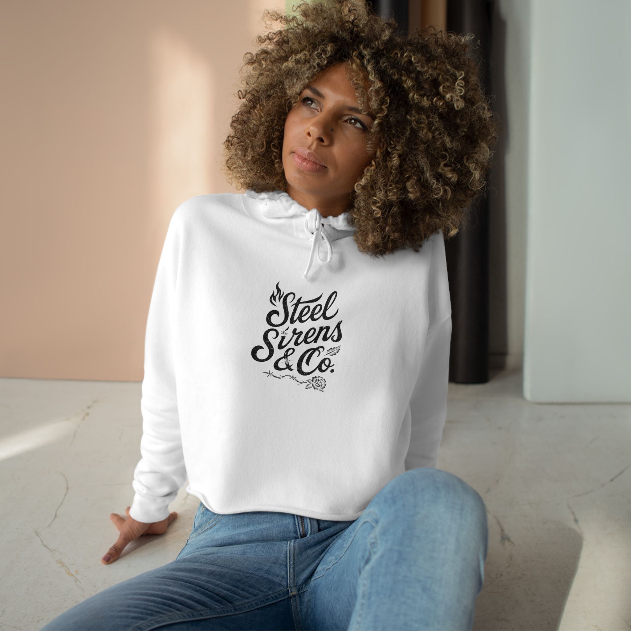 Classic Medusa Cropped Hoodie