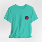 Motherhood Graphic Tee — 'Motherhood' Pink Checkerboard Logo T‑Shirt