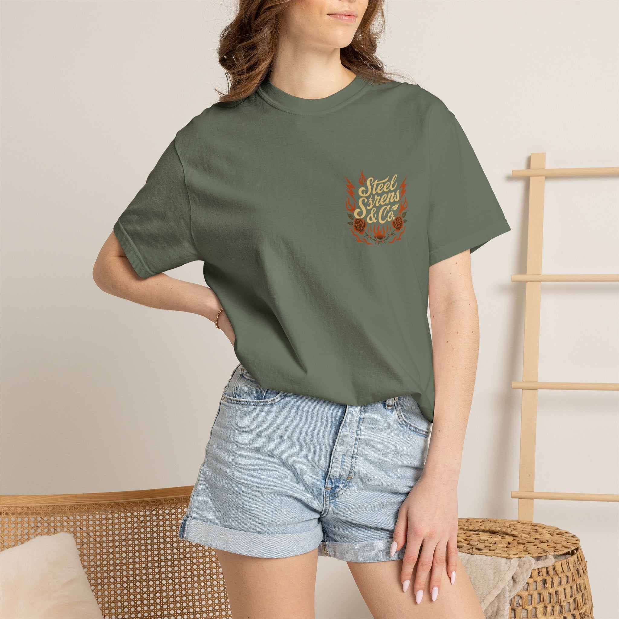 Leo Born, Fire Forged Garment-Dyed T-shirt