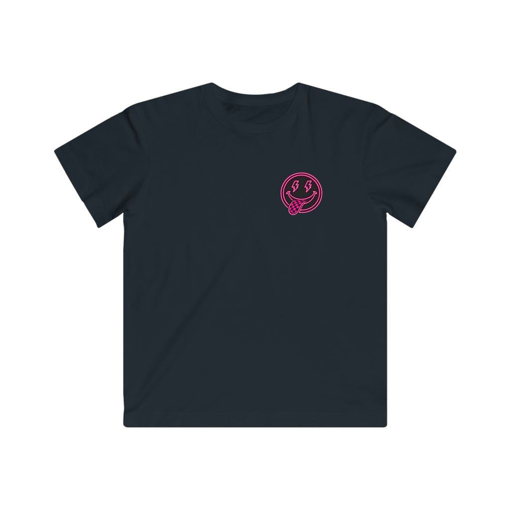 Neon Pink Rebelhood Youth Graphic Tee
