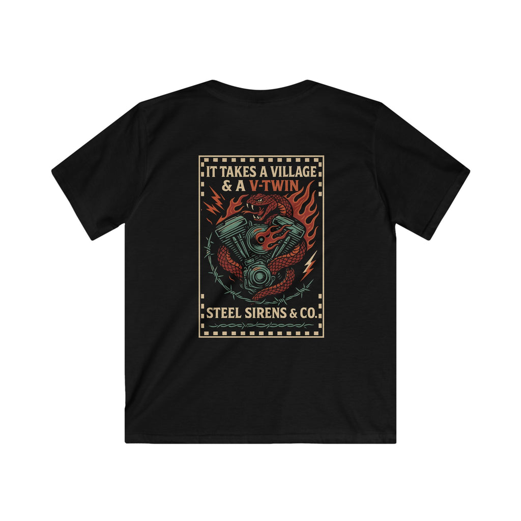 Village & A V-Twin Youth Tee