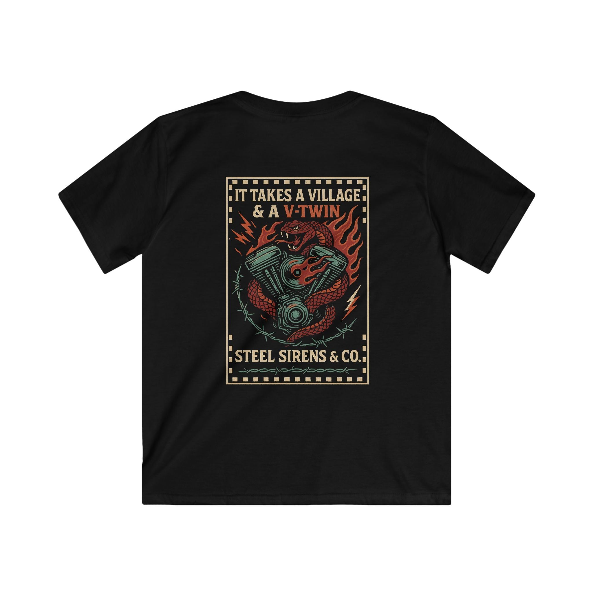 Village & A V-Twin Youth Tee