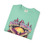 Steel Sirens Graphic T-Shirt — Retro Eagle Sunset Band Tee