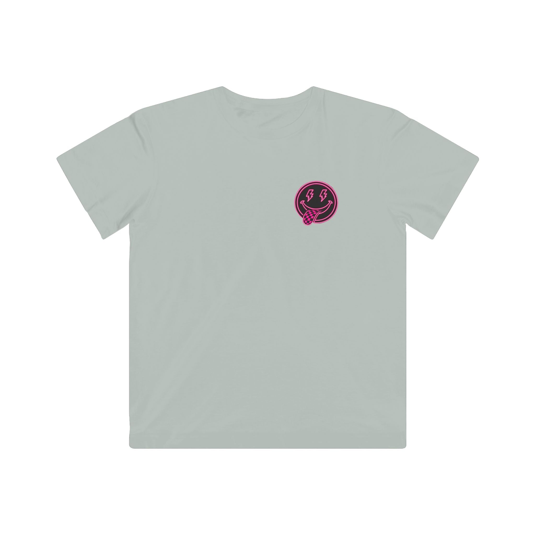 Kids Graphic Tee — Retro Pink 'Good Vibes' Logo