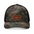 Camo Trucker Hat — Embroidered Rustic Patch Cap