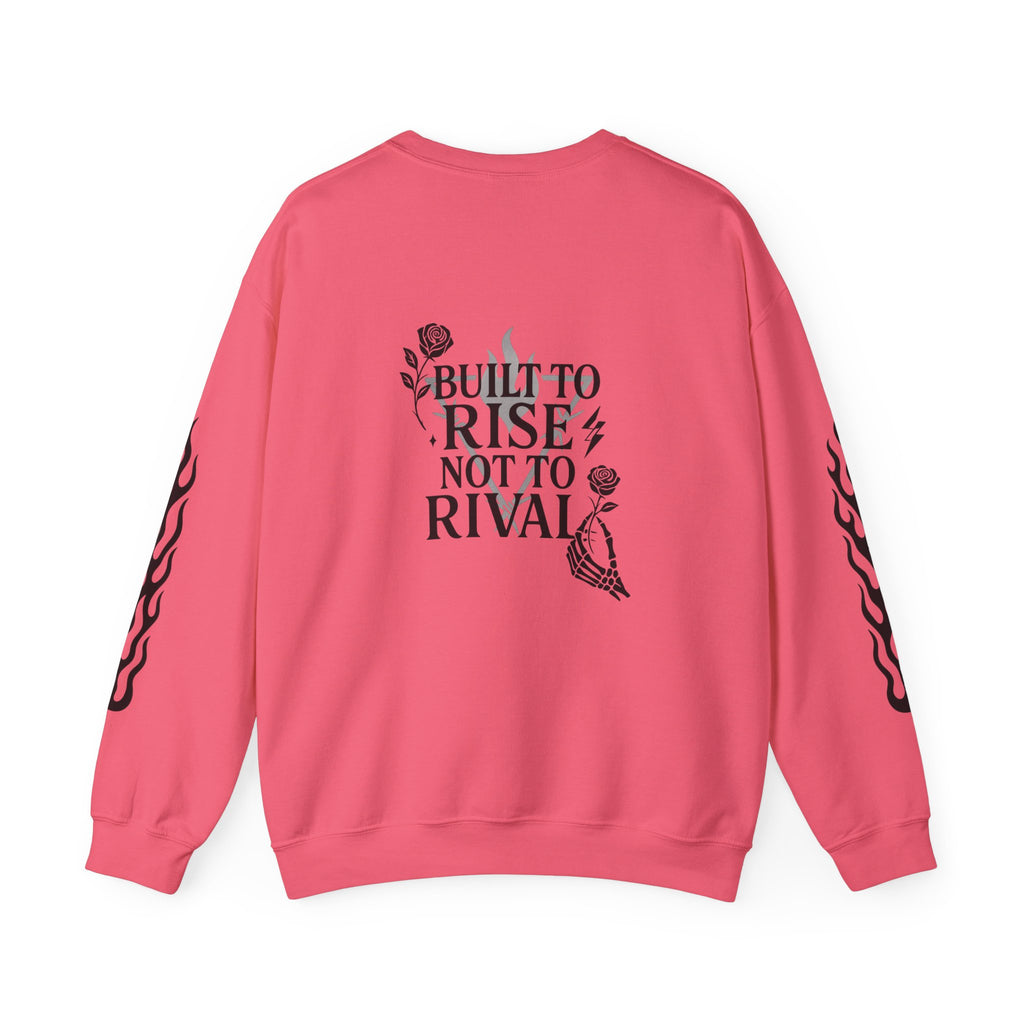 Crewneck Sweatshirt — "Steel Sirens & Co." Built to Rise Graphic