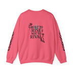 Crewneck Sweatshirt — "Steel Sirens & Co." Built to Rise Graphic