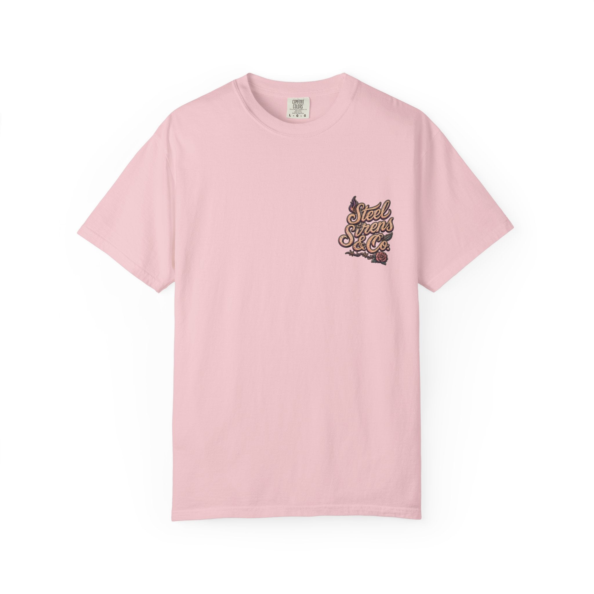 Steel Sirens Tee — Vintage Floral All-Seeing Eye Graphic T-Shirt
