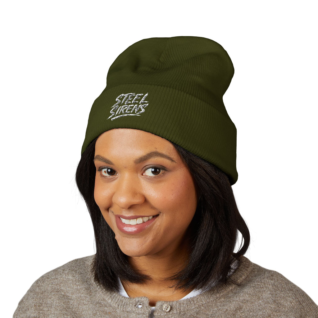 Steel Sirens Embroidered Cuffed Beanie