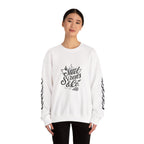 Crewneck Sweatshirt — "Steel Sirens & Co." Built to Rise Graphic