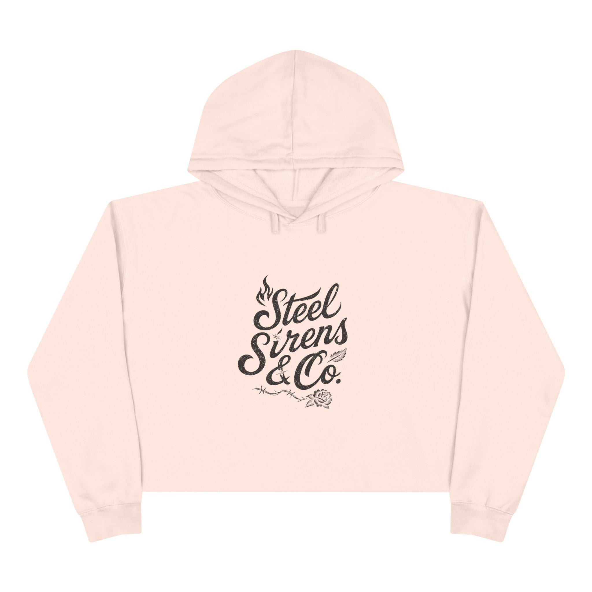 Burn & Bloom Crop Hoodie