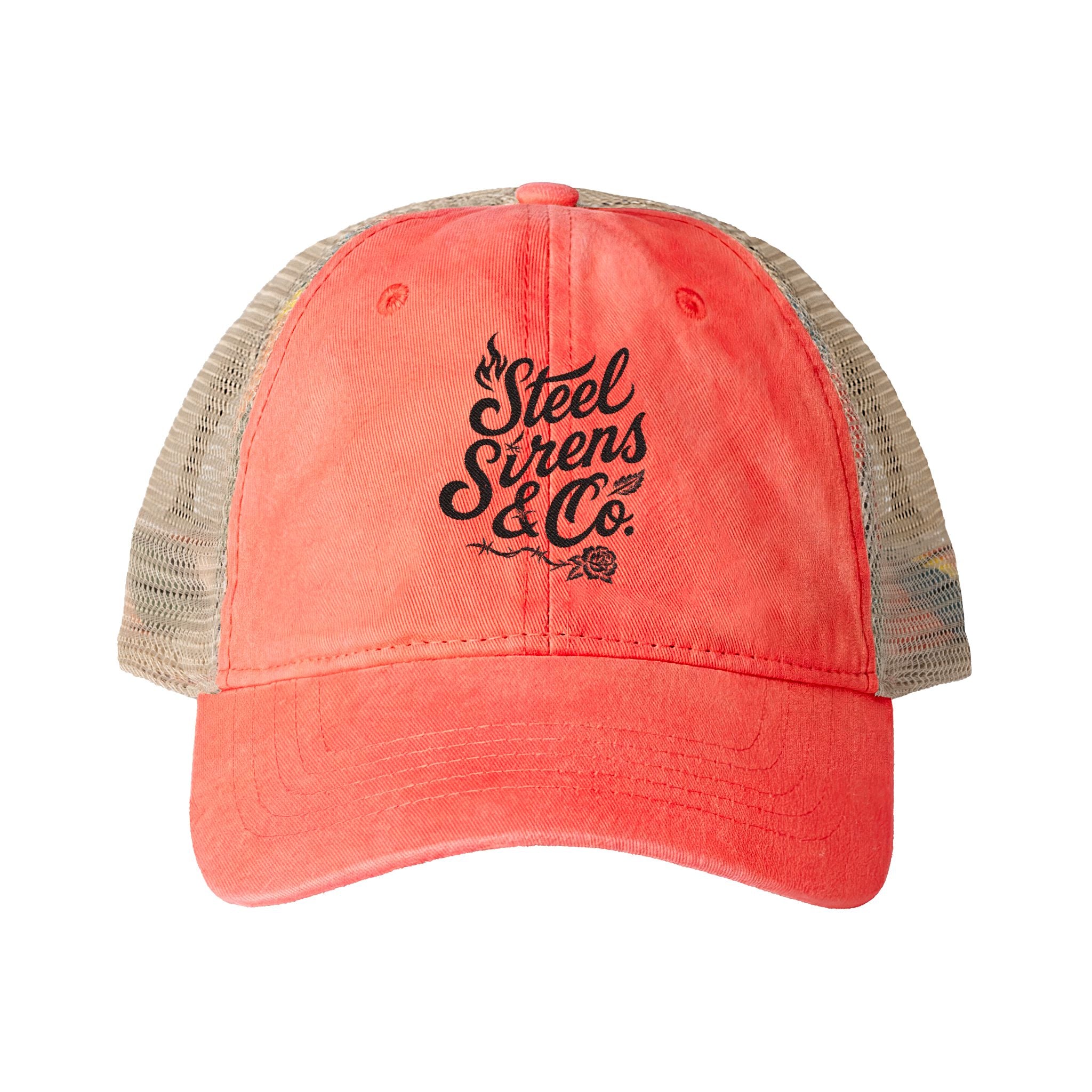 Women's Washed Mesh-Back Cap