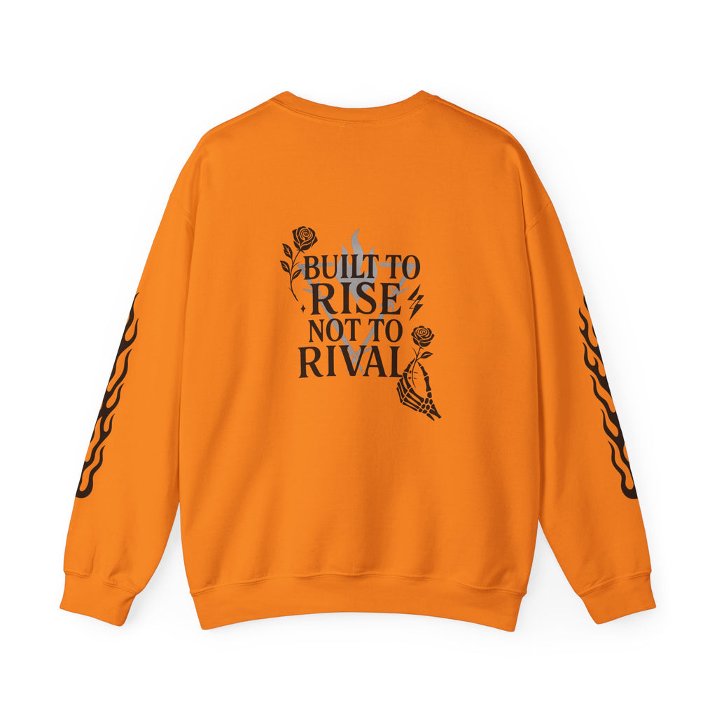 Crewneck Sweatshirt — "Steel Sirens & Co." Built to Rise Graphic