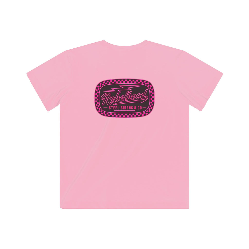 Neon Pink Rebelhood Youth Graphic Tee