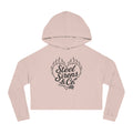 Cropped Hoodie — Steel Sirens & Co. Heart Flame Graphic