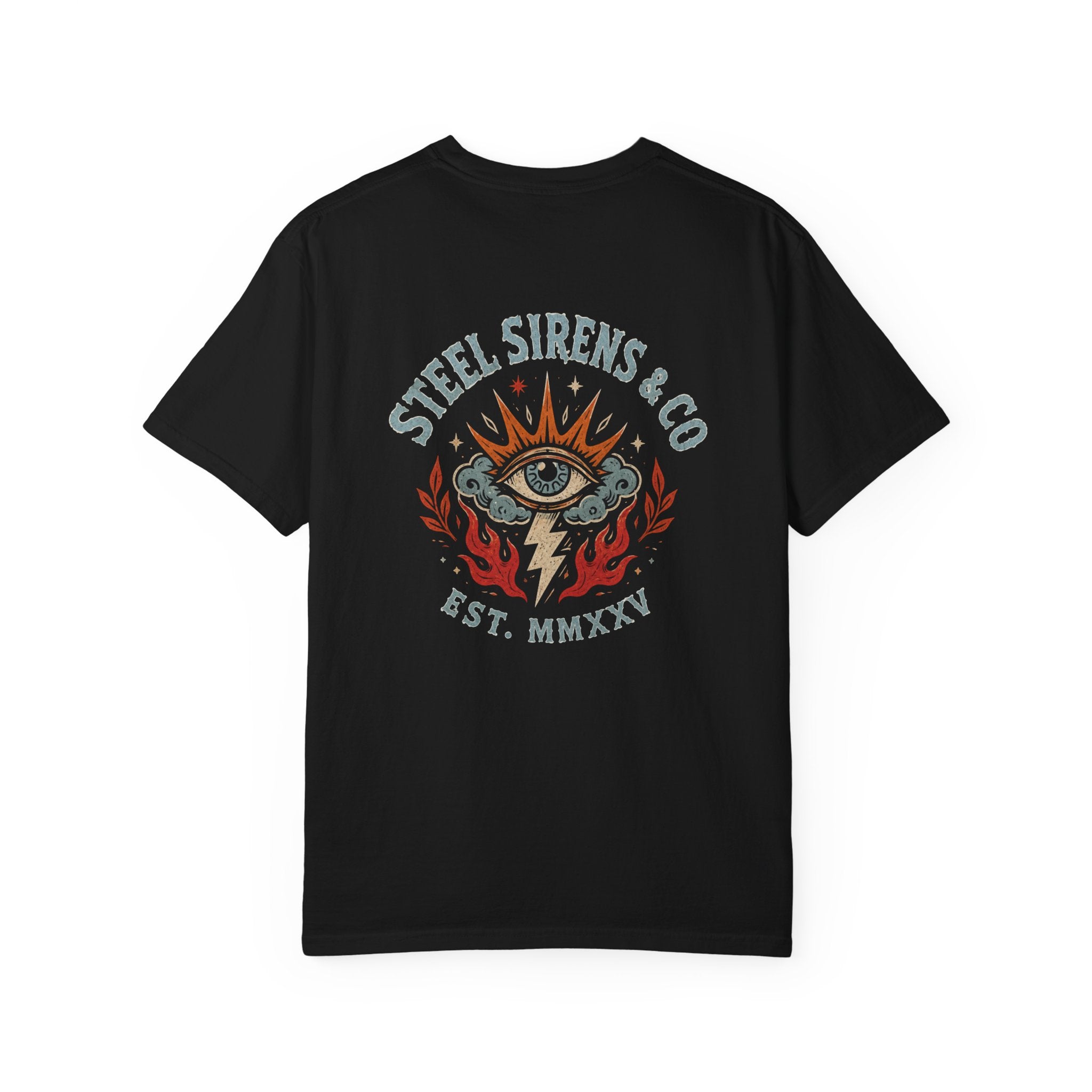 Steel Sirens & Co Graphic T-Shirt — Vintage Eye & Lightning