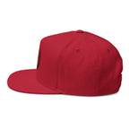 Flat Bill Cap — 'Steel Sirens & Co' Embroidered Laurel Snapback