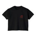 Strong Women Boxy Tee — "Strong Women, Stronger Choices" Graphic Crop Shirt