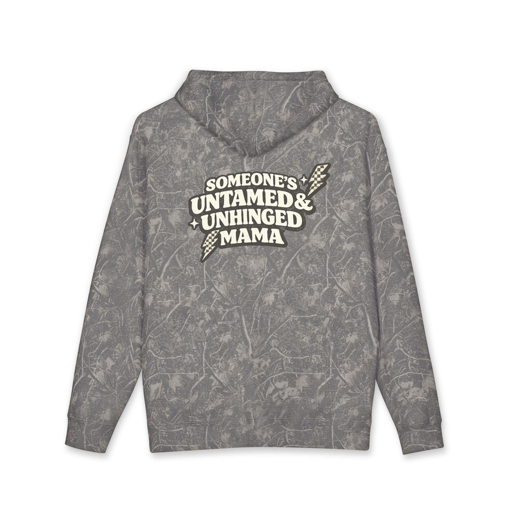 Hoodie — Rebelhood "Someone's Untamed & Unhinged Mama" Distressed Graphic Hoodie