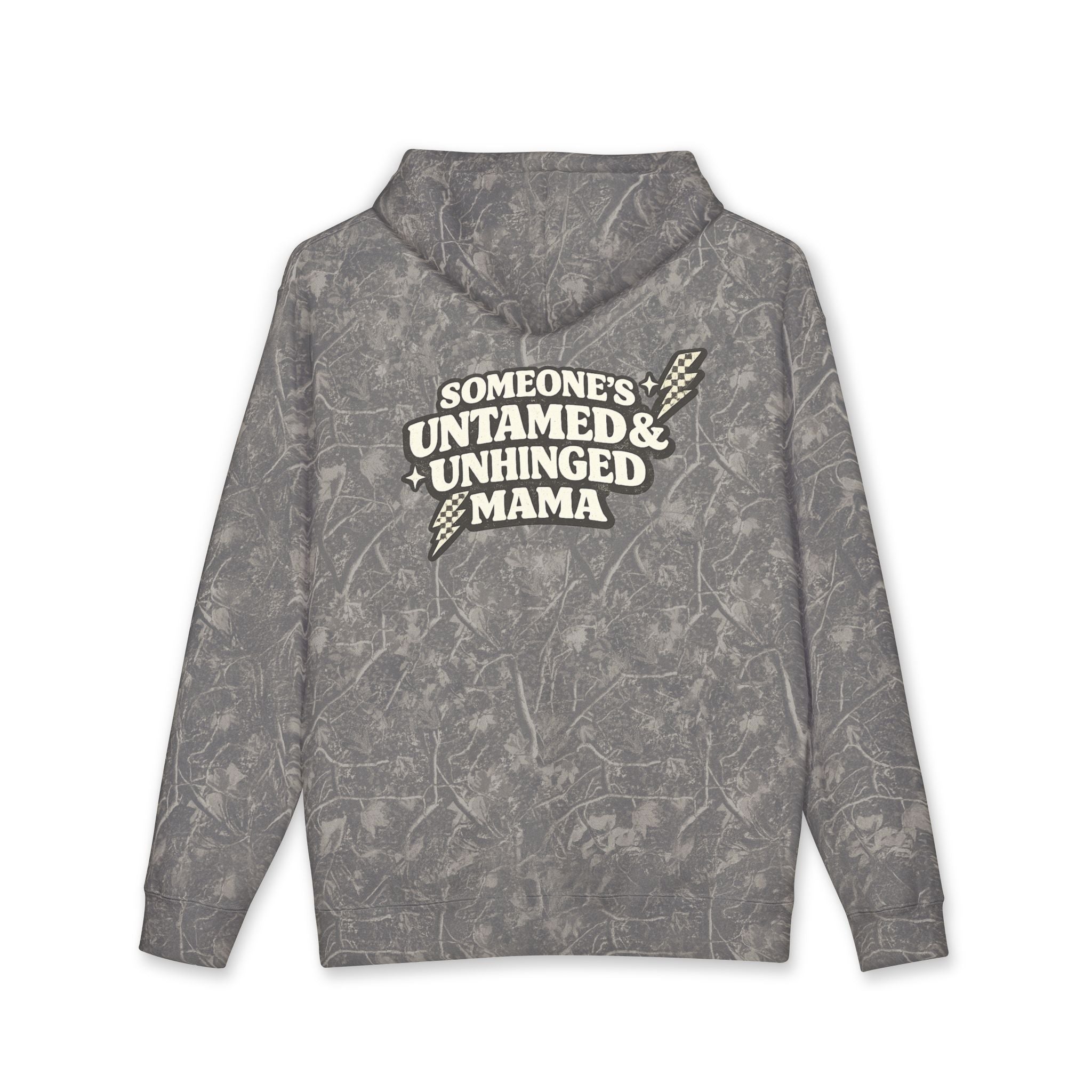 Hoodie — Rebelhood "Someone's Untamed & Unhinged Mama" Distressed Graphic Hoodie