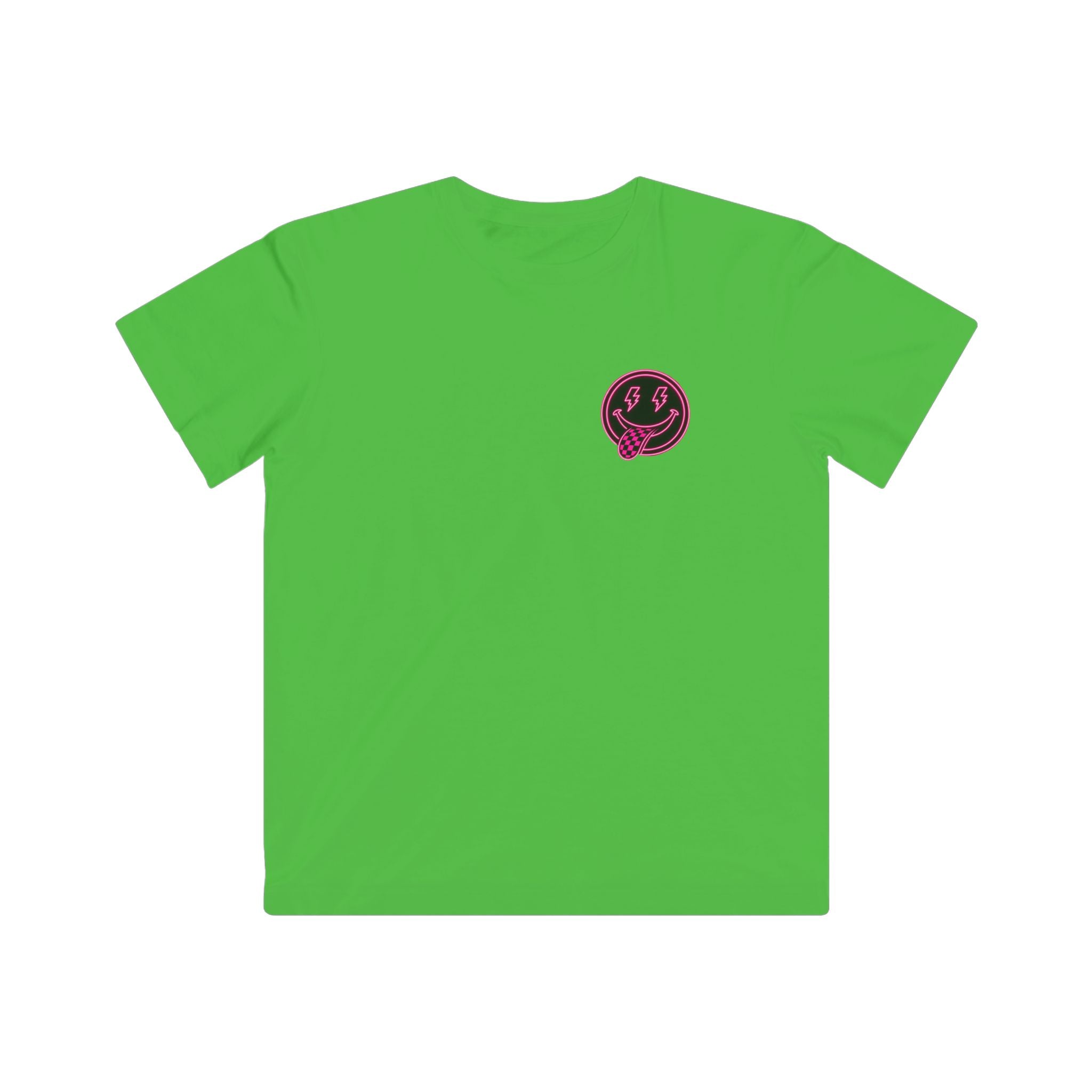 Kids Graphic Tee — Retro Pink 'Good Vibes' Logo
