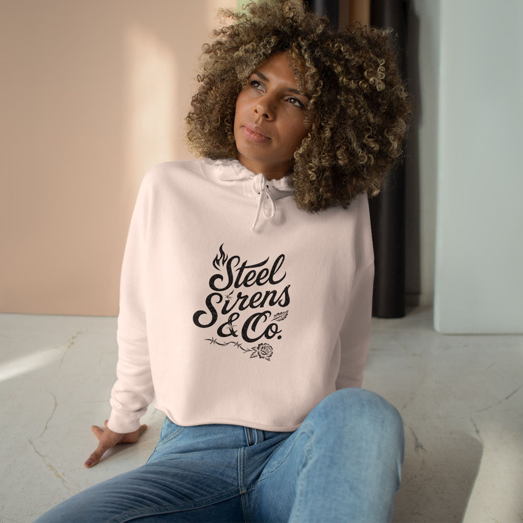 Burn & Bloom Crop Hoodie