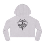 Cropped Hoodie — Steel Sirens & Co. Heart Flame Graphic