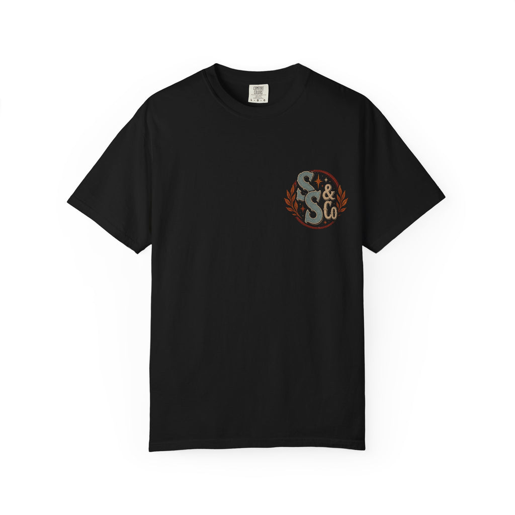 Steel Sirens & Co. Graphic T-Shirt — Medusa-Inspired Retro Logo Tee