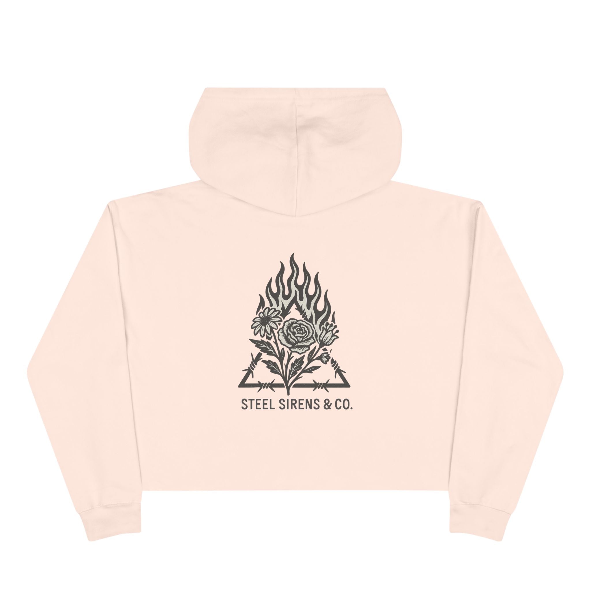 Burn & Bloom Crop Hoodie