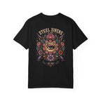 Steel Sirens Tee — Vintage Floral All-Seeing Eye Graphic T-Shirt