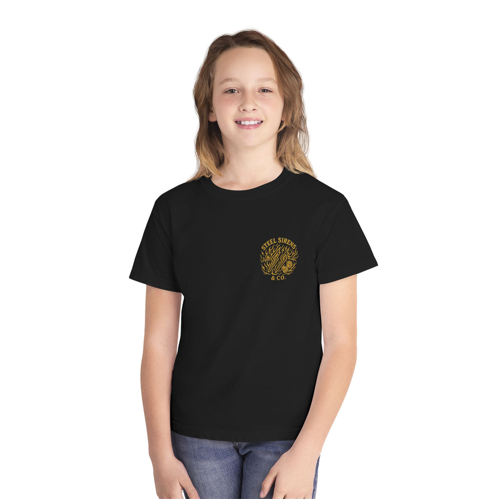 No Traction Just Action Youth Tee