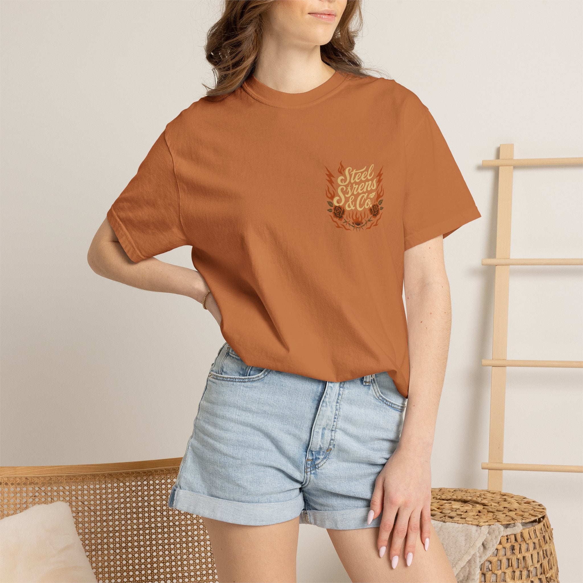 Leo Born, Fire Forged Garment-Dyed T-shirt