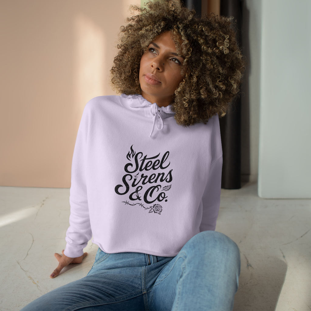 Burn & Bloom Crop Hoodie