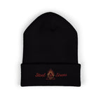 Steel Sirens Flame Crest Embroidered Beanie