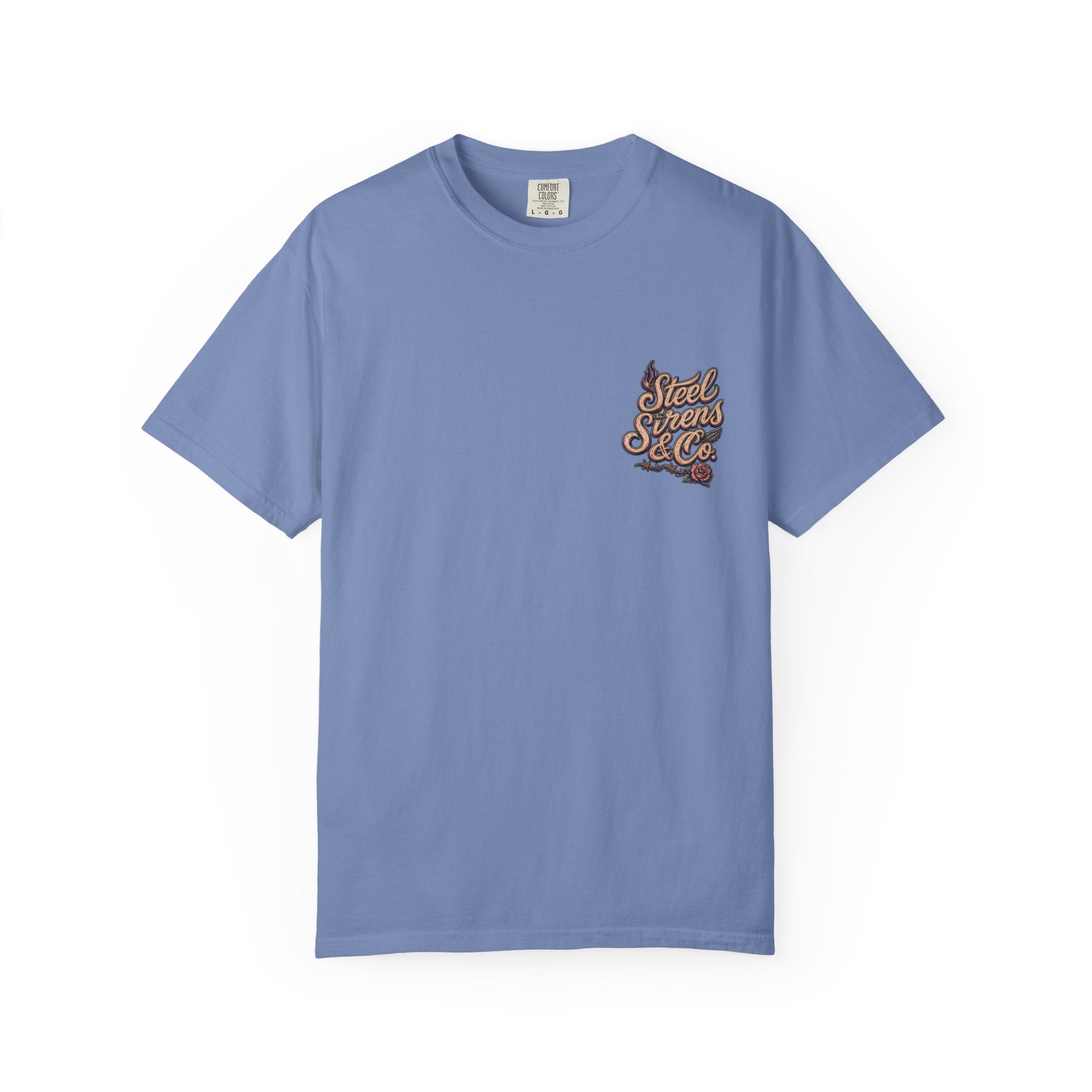 Steel Sirens Tee — Vintage Floral All-Seeing Eye Graphic T-Shirt