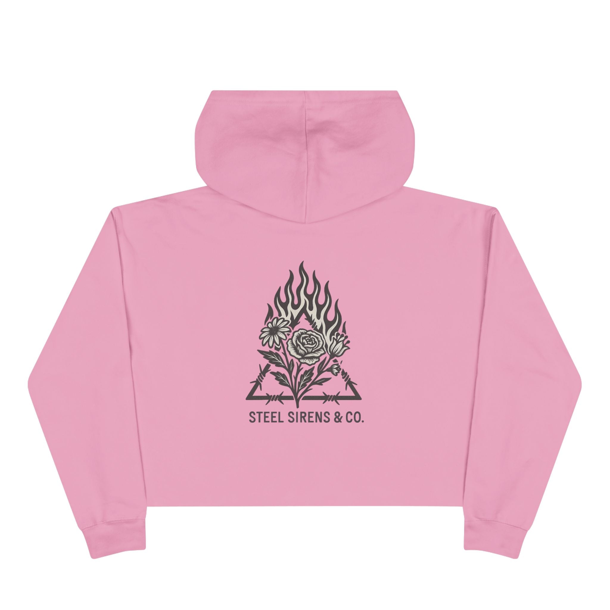 Burn & Bloom Crop Hoodie