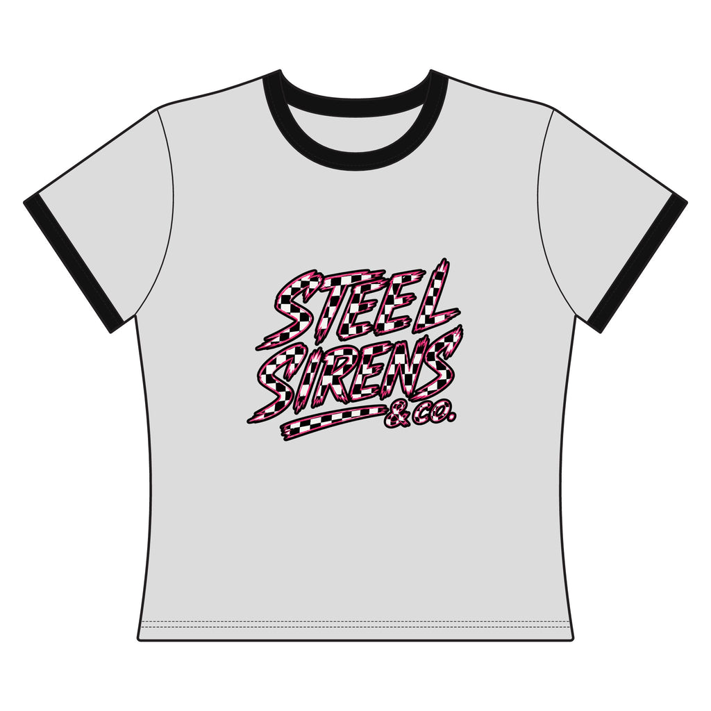 Retro Checkmate Ringer Tee