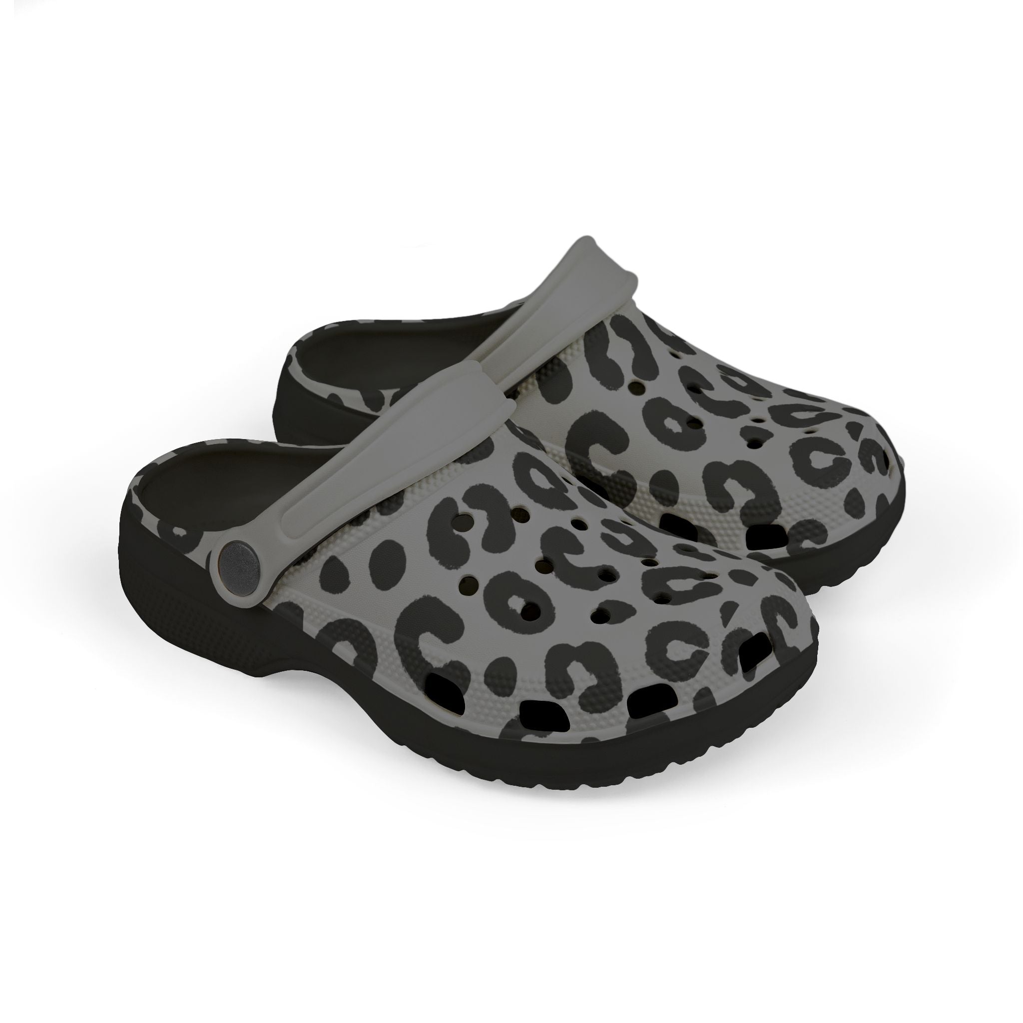 Wild Leopard Kids Clogs