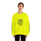 Crewneck Sweatshirt — "Steel Sirens & Co." Built to Rise Graphic